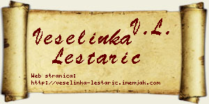 Veselinka Leštarić vizit kartica